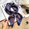 Spring and Autumn thin flight attendant occupation small scarf headscarf small square scarf female foreign style literary Korean versatile cartoon sil