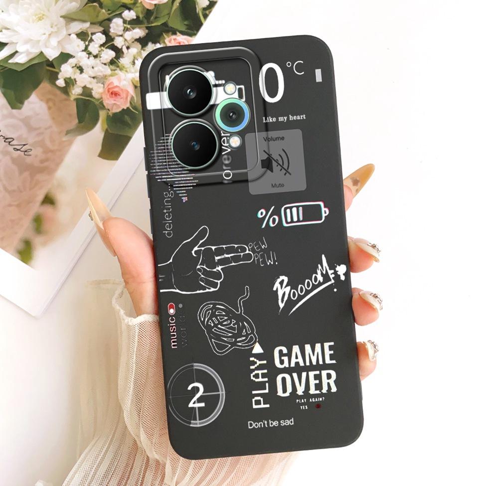 Cover For Realme 15 Pro Casing RMX5101 Silicone Luxury Fashion Flowers Kawaii Cute Painted Shockproof Phone Case