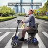 SUNNIGOO L3 Scooter Elettrico a 4 Ruote 500W36V18Ah Scooter Pieghevole Con Funzione di Retromarcia Adatto per Anziani