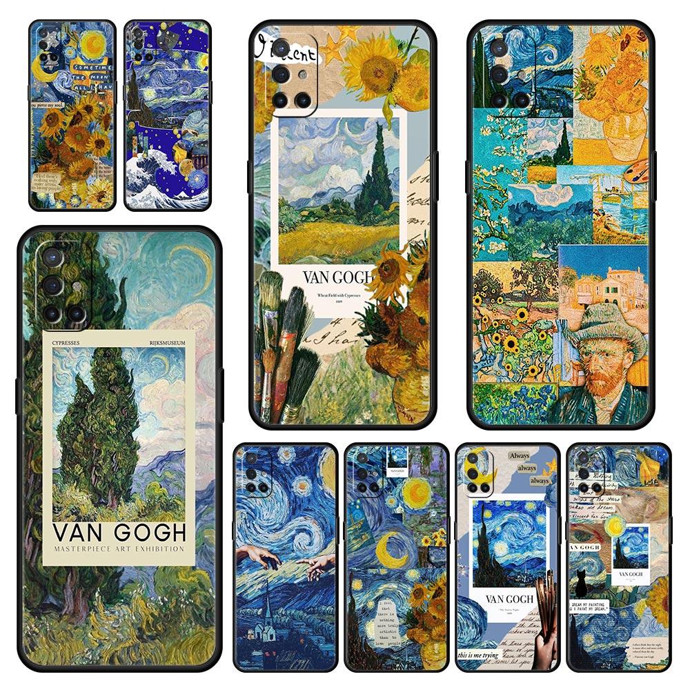 Phone Case For OnePlus 12 11 10 9 Pro 9T 12R 10R 9R 9RT 10T 8T 8 7 6T 7T Nord 2T CE 2 5G N200 N10 Cover Starry sky van gogh art
