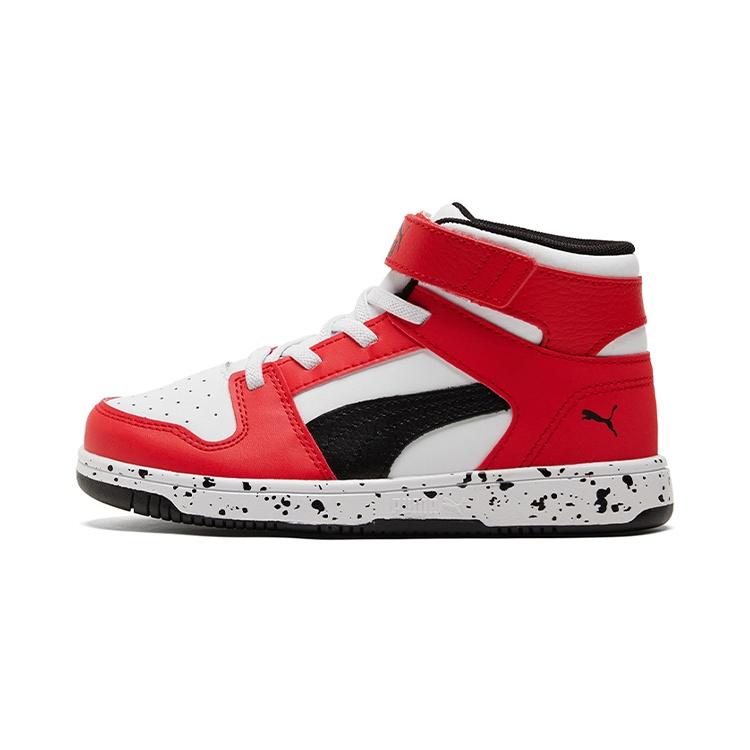 (PS) PUMA Rebound LayUp  Speckled - High Risk Red  Kids  386925-01 EU 27.5