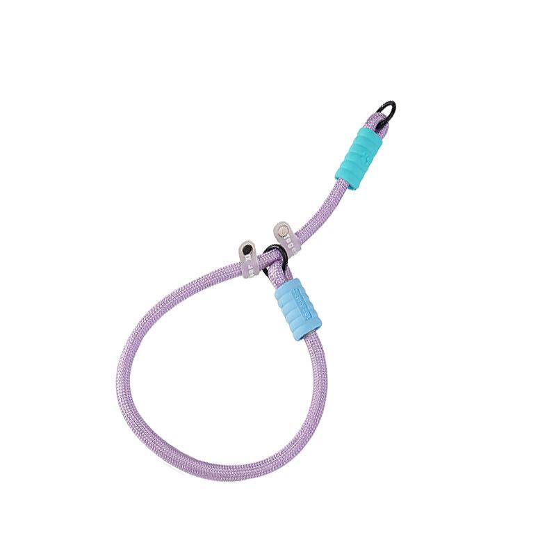 Heavy-Duty Nylon & Leather Dog Training Leash with Anti-Riot P Chain