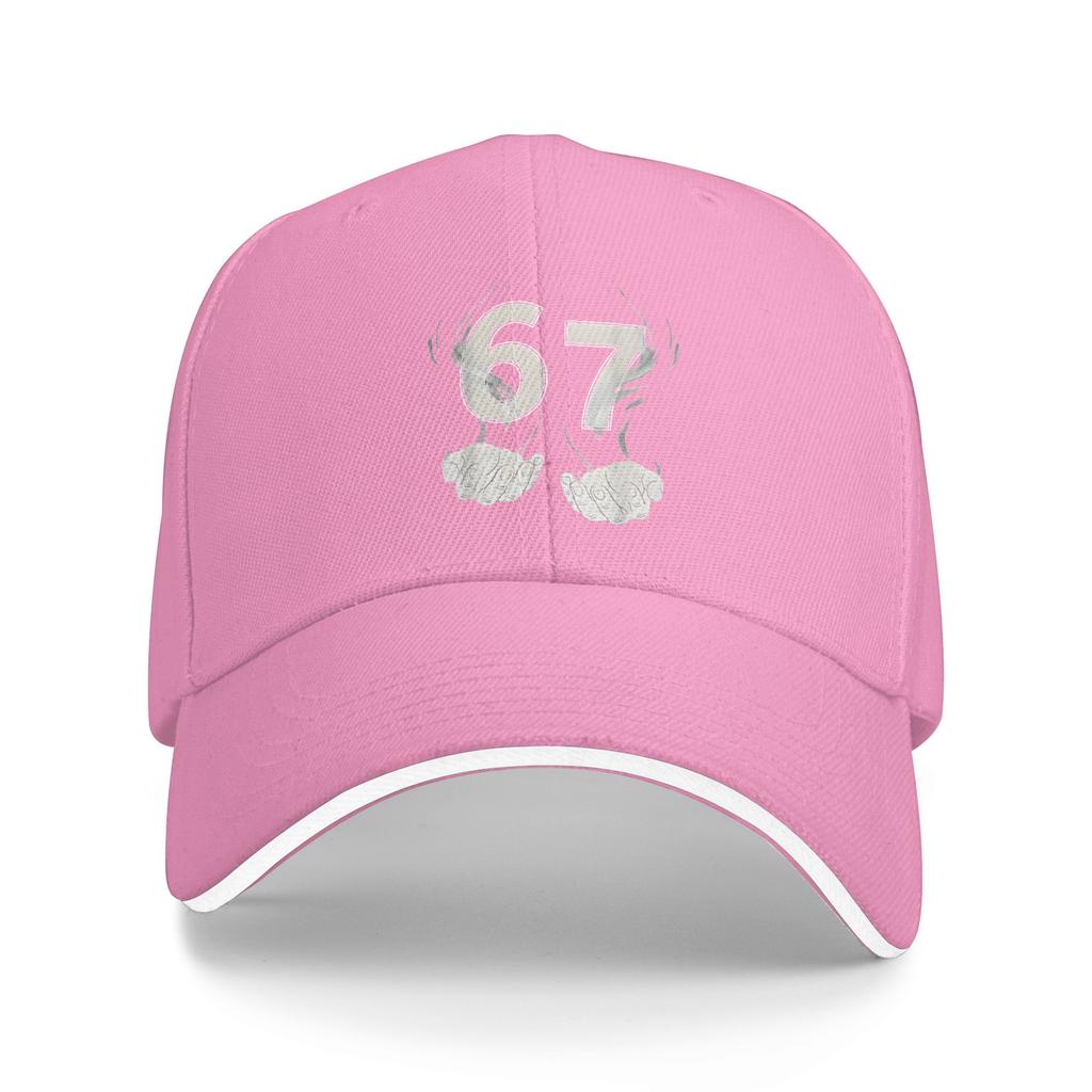 Vtipná 6 7 Šest Sedm 67 Ležérní Baseballová Čepice Venkovní Sportovní Trucker Kšiltovka Letní Sluneční Clona Dámská Pánská Stylová Snapback Čepice
