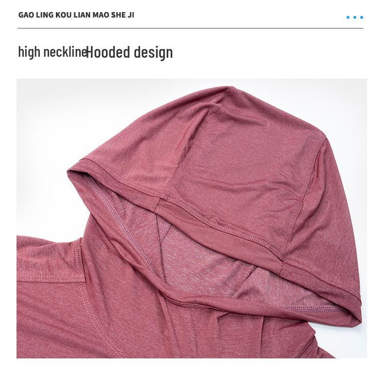 Bird House Men's Long Sleeve Hooded Fitness Wear - Loose Fit Elastic Muscle Training T-Shirt