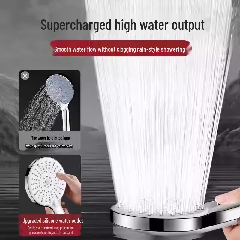 Turbocharged Shower Head with 1.5m Hose