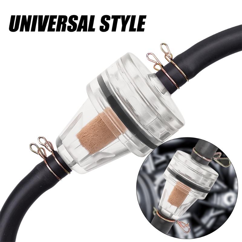 1/4pcs Motorcycle Fuel Filter Universal Gas Inline Fuel Filter Engine Inline Gasoline Filters Scooter Filter Tool for Kawasaki