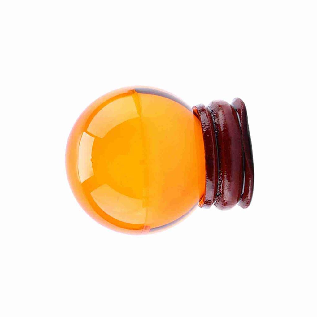 1Pc Asian Rare Natural Quartz Amber Color Crystal Healing Ball Sphere 40mm+Stand