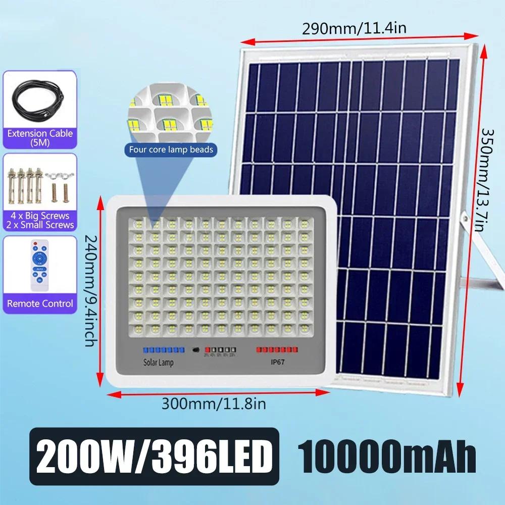 Large Pro 600LED Solar Lamp Outdoor Garden Decoration Solar Led Light Waterproof Sunlight Powered Spotlight with Motion Sensor