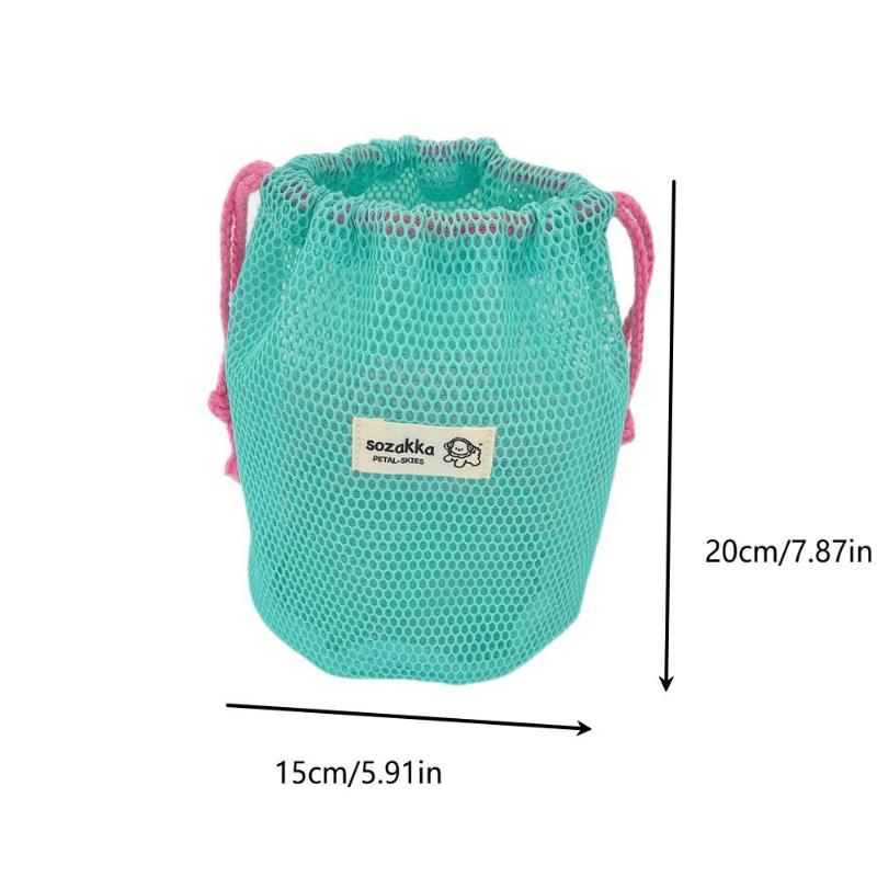 Netz Große Kapazität Kordelzugtasche Make-up Toilettenartikel Aufbewahrungstaschen Reise Waschen Körper Dusche Organizer Kosmetik-Organizer