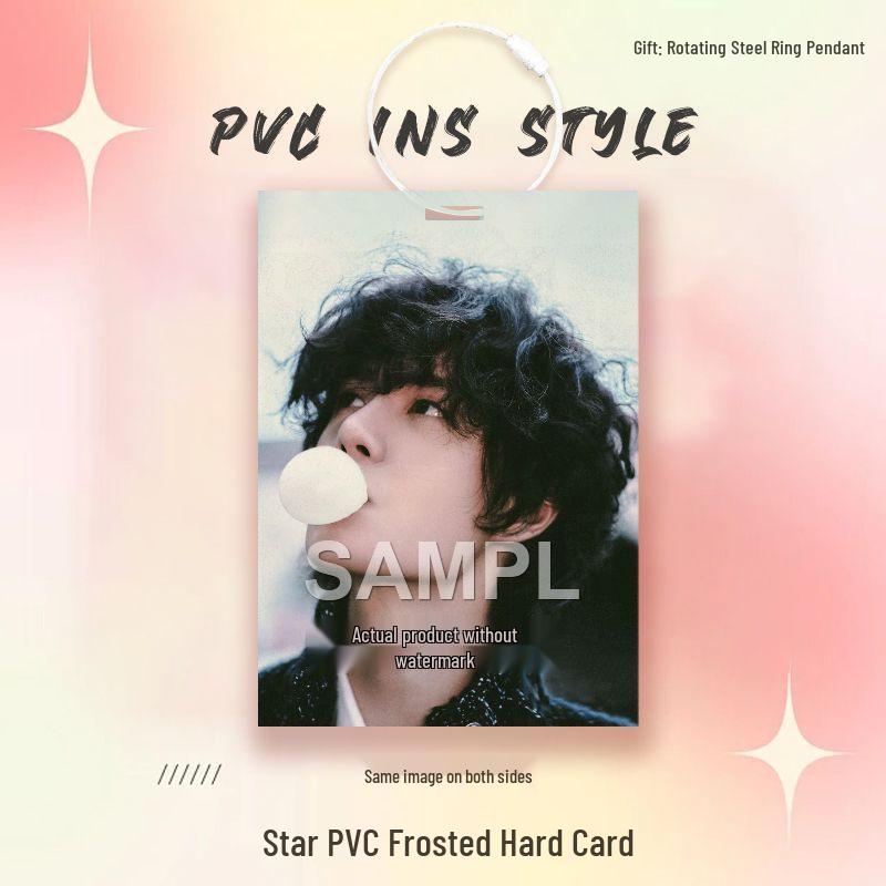 Wang Yibo Star Card Idol PVC Pendant for Ita Bag Decoration