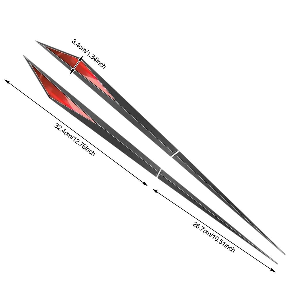 2Pcs Car Universal Door Body Decoration Protector 3D Car Body Fender Side Wing Sticker Blade Decal Auto Modification Accessories