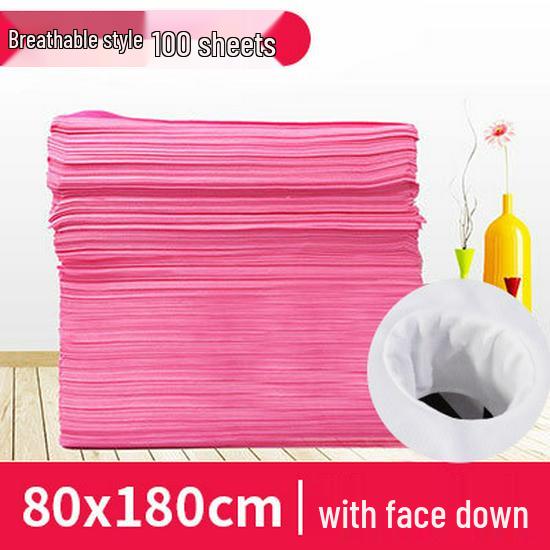 Waterproof Disposable Non-woven Bed Sheets with Face Hole for Beauty Salon Massage