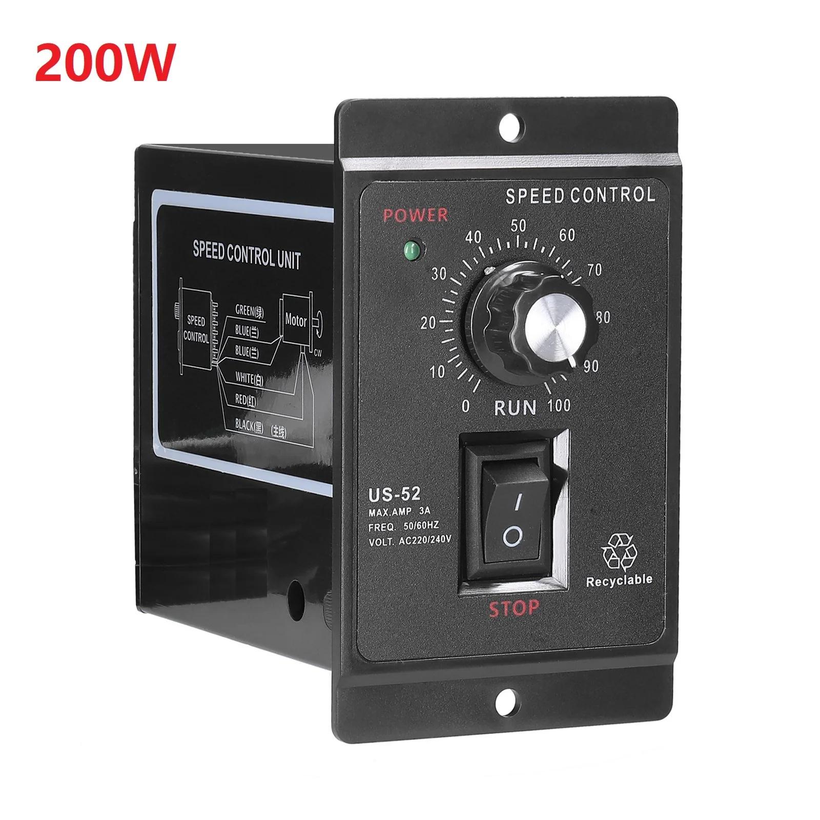 

DIV 200W AC220V Motor Speed Controller Multifunctional Motor Speed Regulator Controller Display Rate Target Value Settable China Mainland