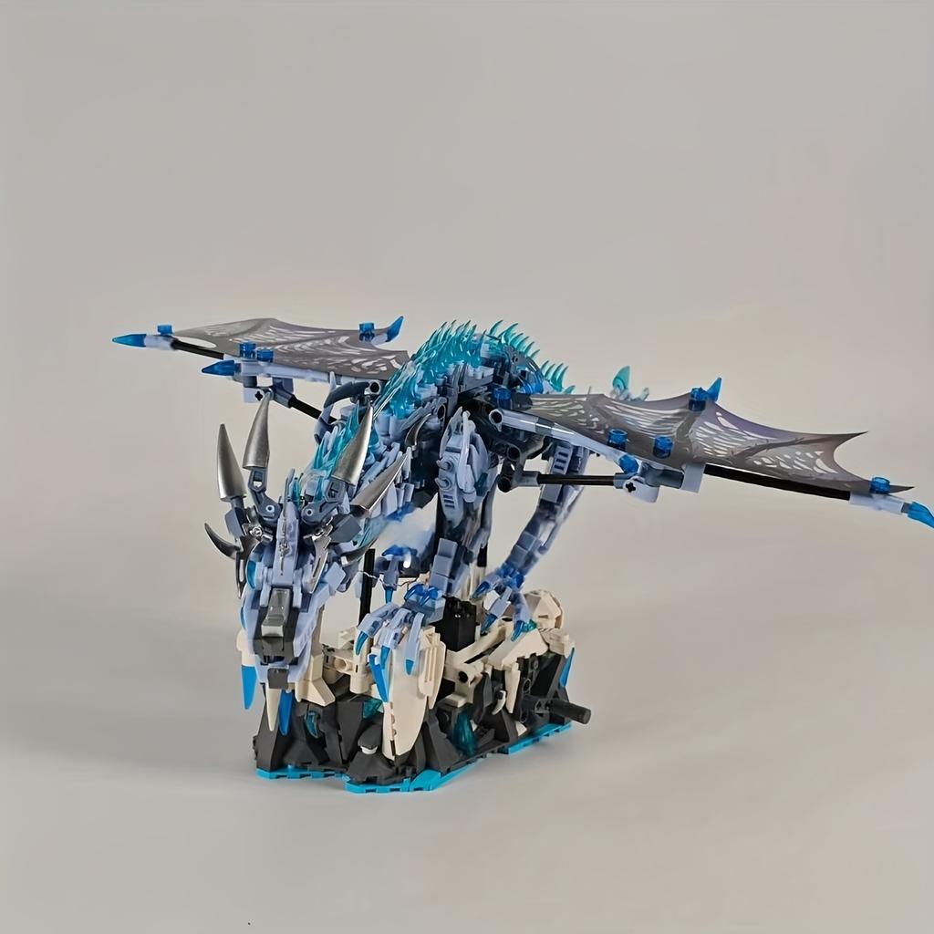 Mechanical Ice Dragon Set, Made Of Abs Material, A Cool Gift For Movie Fans, The Top Choice For Christmas, Halloween, Or Birthday Surprise Gifts