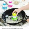 Automatic Liquid Dispensing Kitchen Brush - Stain Remover and Pot Scraper, Multi-functional Non-stick Oil Cleaning Tool.