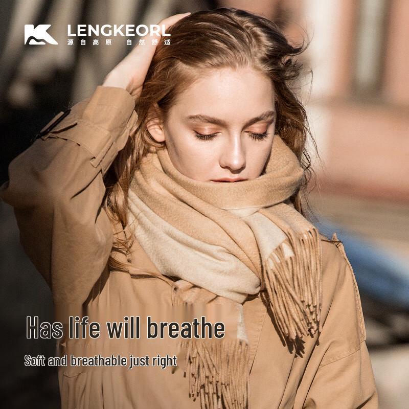 LENGKEORL Women's Cashmere Blend Autumn Winter Scarf Shawl
