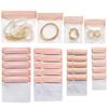 20Pcs Transparent Jewelry Package Bags Double Zip Small Earrings Bracelet Storage Pouch  Travel