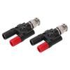 2pcs BNC Male To Dual 4mm Banana Female Socket Binding Post RF Coaxial Splitter Adapter Connector