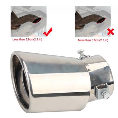 Car Accessories Car-styling Universal Stainless Steel Car Exhaust Tail Muffler Tip Pipe DIY Car Exhaust Systems