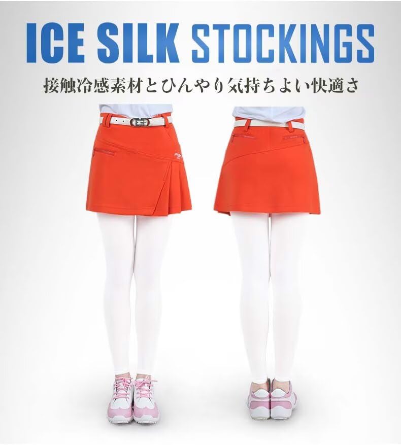 Lifemaster Golf Sun Golf UV Stretchy Sports Cool to the Compression Leggings Length Women's Leggings, Protection, Wear, Summer, Protection, Pants,