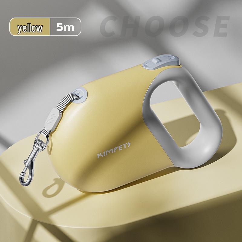 LED Retractable Dog Leash - Tangle-Free, Luminous Rope for Safe Walks.