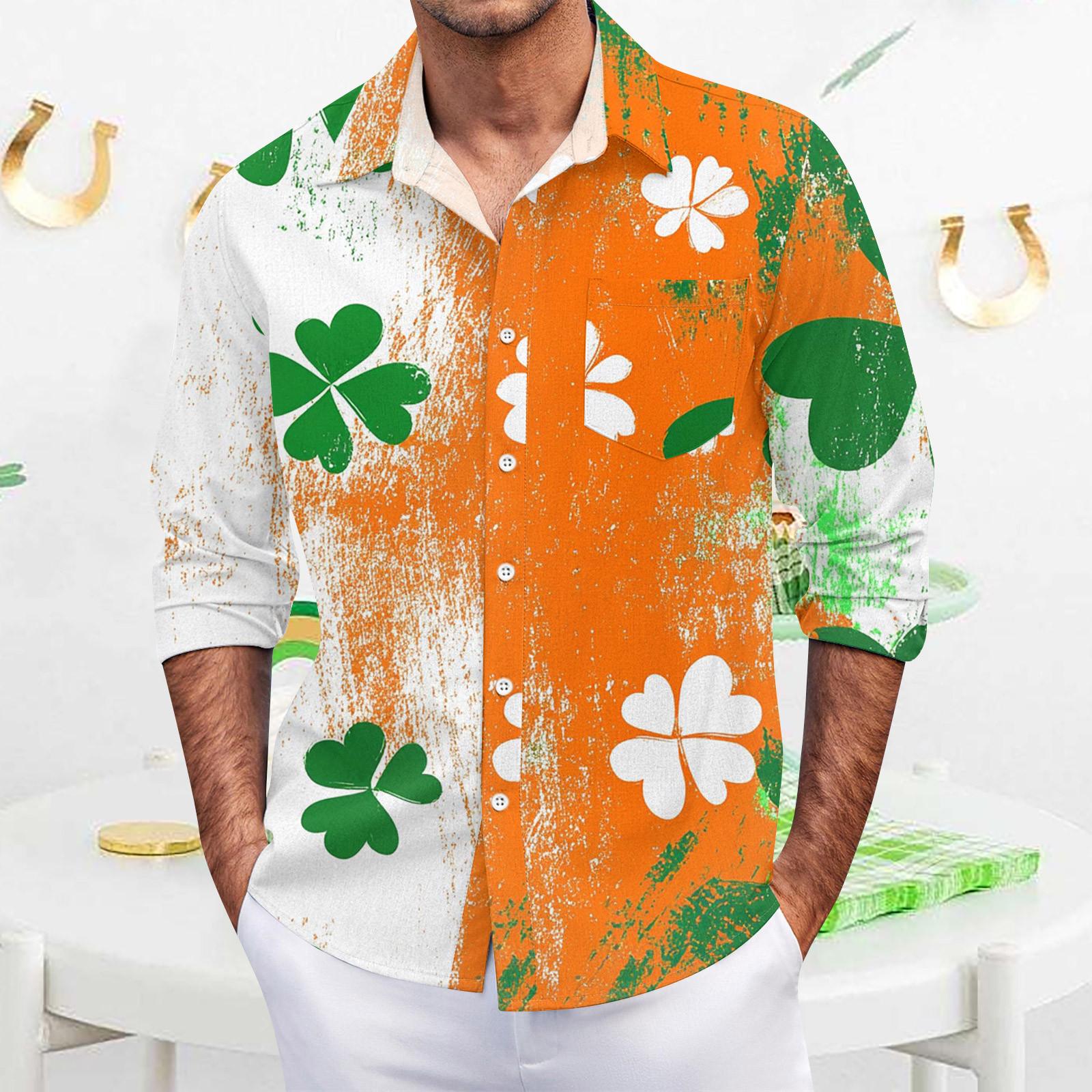 

Мужская летняя новая свободная рубашка с длинным рукавом с принтом, кардиган, пляжная рубашка XXXXL оранжевый