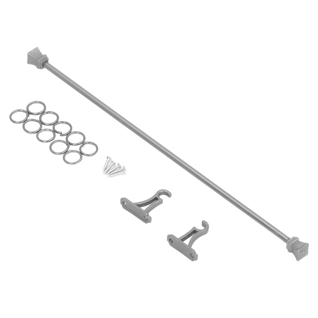 1:12 Scale Dollhouse Curtain Rod High Simulation Vivid Alloy Miniature Curtain Rail Rod for