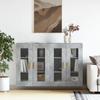 VidaXL Wall Cabinets 2 Pcs Concrete Grey Engineered Wood 3197900