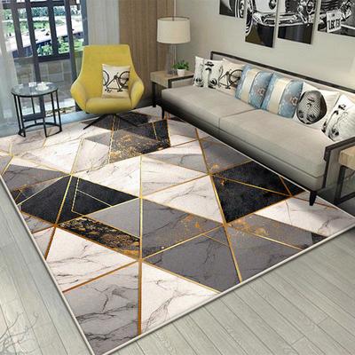 Nordic Geometric Carpet Living Room Luxury Home Decor Sofa Bedroom Rug Children Room Non-slip Washable Soft Floor Mat Bedside
