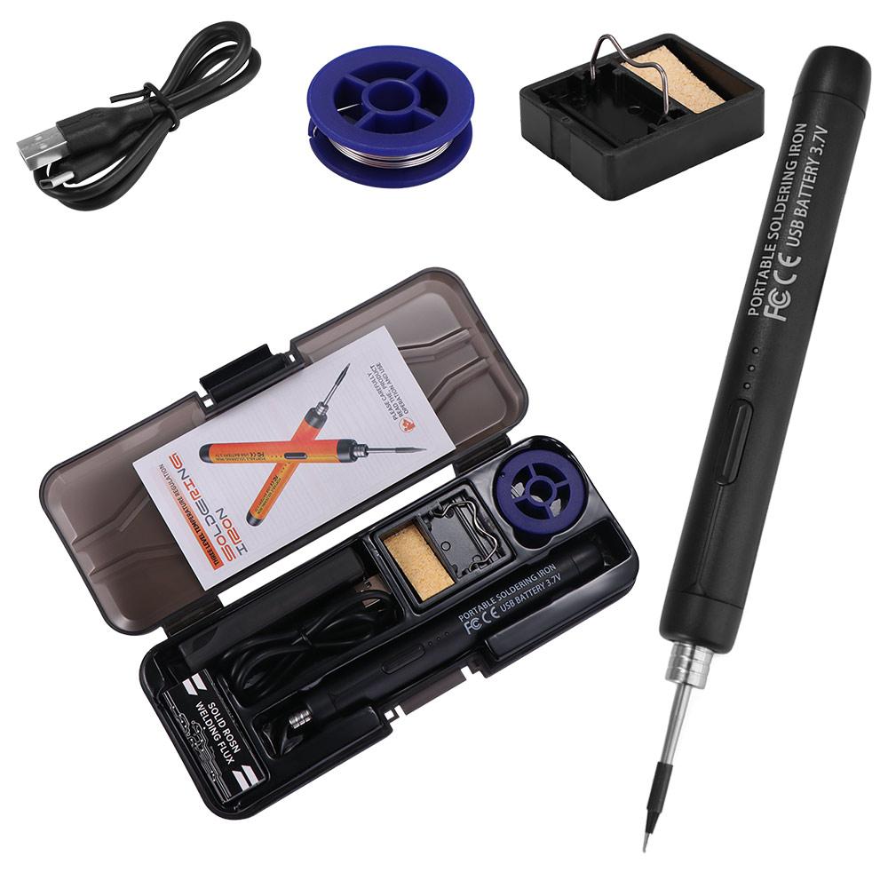USB Electric Soldering Iron Set Intelligent 300-450 Temperature Adjustable USB Soldering Iron Set Wireless Charging