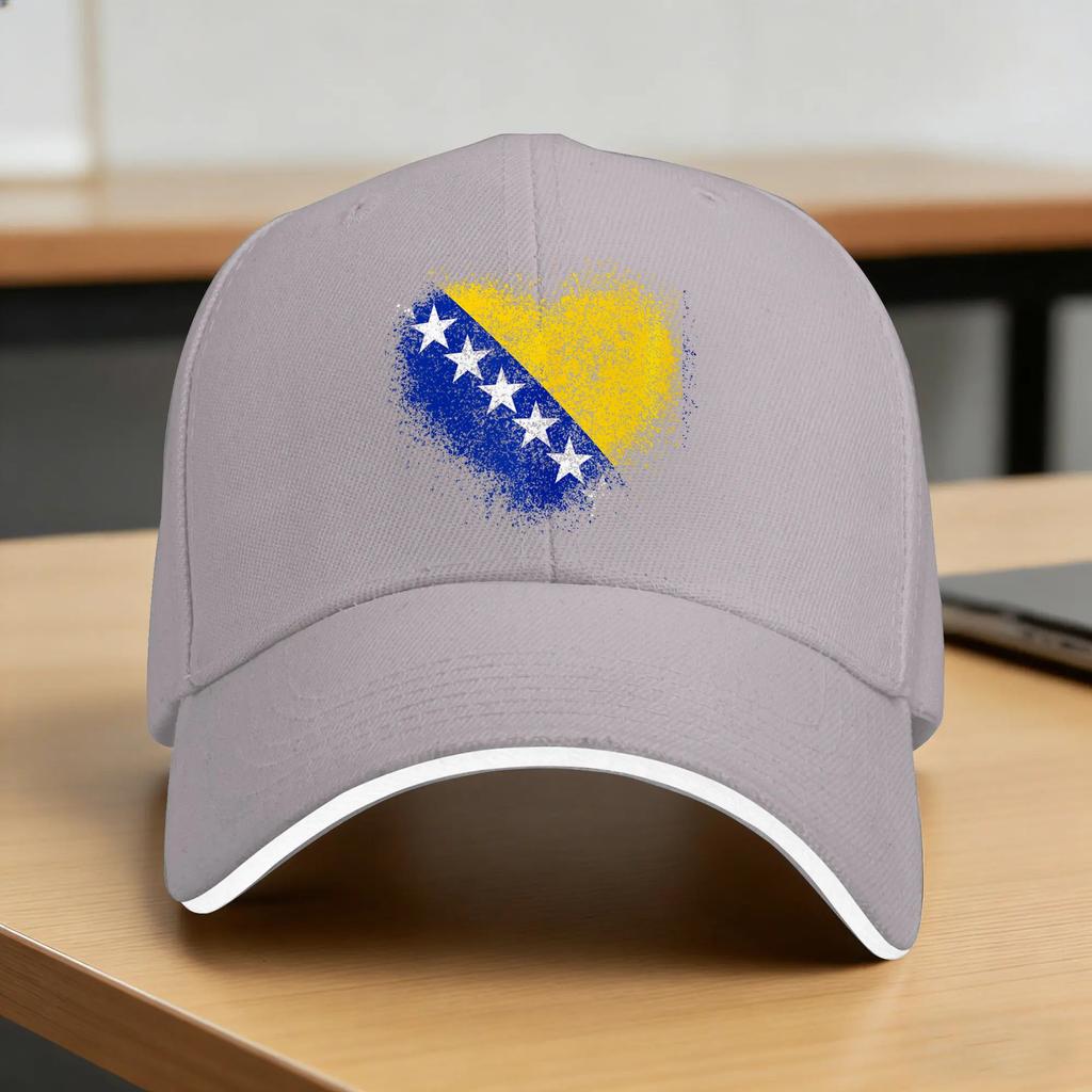 Bosnia and Herzegovina Baseball Cap Fashion Women Unisex Trucker Hat High Quality Custom Logo Hunting Camping Snapback Cap Gift