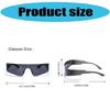 Trendy Cyber Punk Sun Glasses for Men and Women with UV400 Protections Comfortable Nose Pad Eyeglasses for Motorcycling