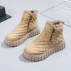 Women's snow boots, cold-resistant and warm women's shoes in winter, strong soles, anti-puncture and velvet women's shoes, children's cotton shoes