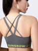 Women's Shockproof Cross Strap Running Sports Bra - Quick Dry, Stylish Back Design, Fitness & Yoga Wear