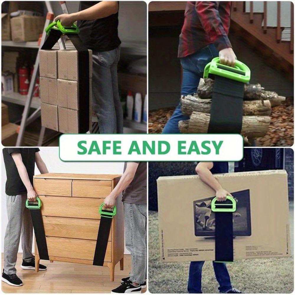 Buy 1 Get 1 Free, Total of 2 Pcs Heavy Duty Furniture Moving Belts - Effortless Lifting,Moving Straps with Professional Safe Furniture Lifter Mover