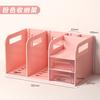 1pcs Stationery Storage Box, Desktop Dormitory, College Student Desk, Storage Rack, Drawer Style Book Storage, Book Stand