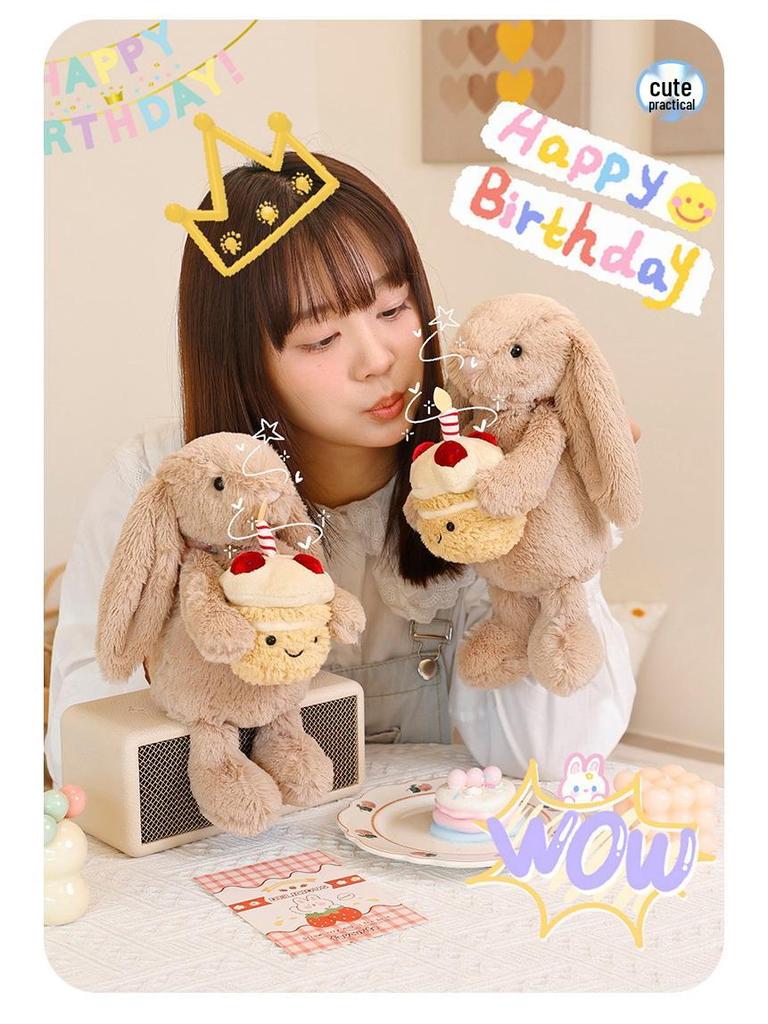 Jahodový dort Králíček Plyšová panenka Dárek pro dívky