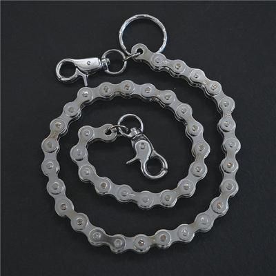 Retro Silver Metal Bicycle Chain: Trendy Hip Hop Punk Pants Accessory