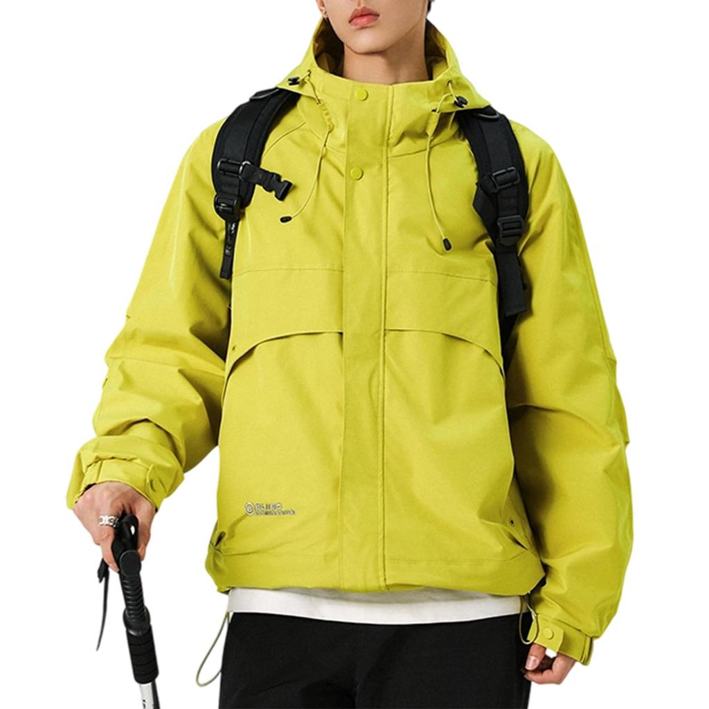 Kayiyasu Stylish Mountain Cool for and Casual Fall and Spring Men's Windbreaker, Parka, Outerwear, Water-Repellent, Windproof, Waterproof, Fishing,