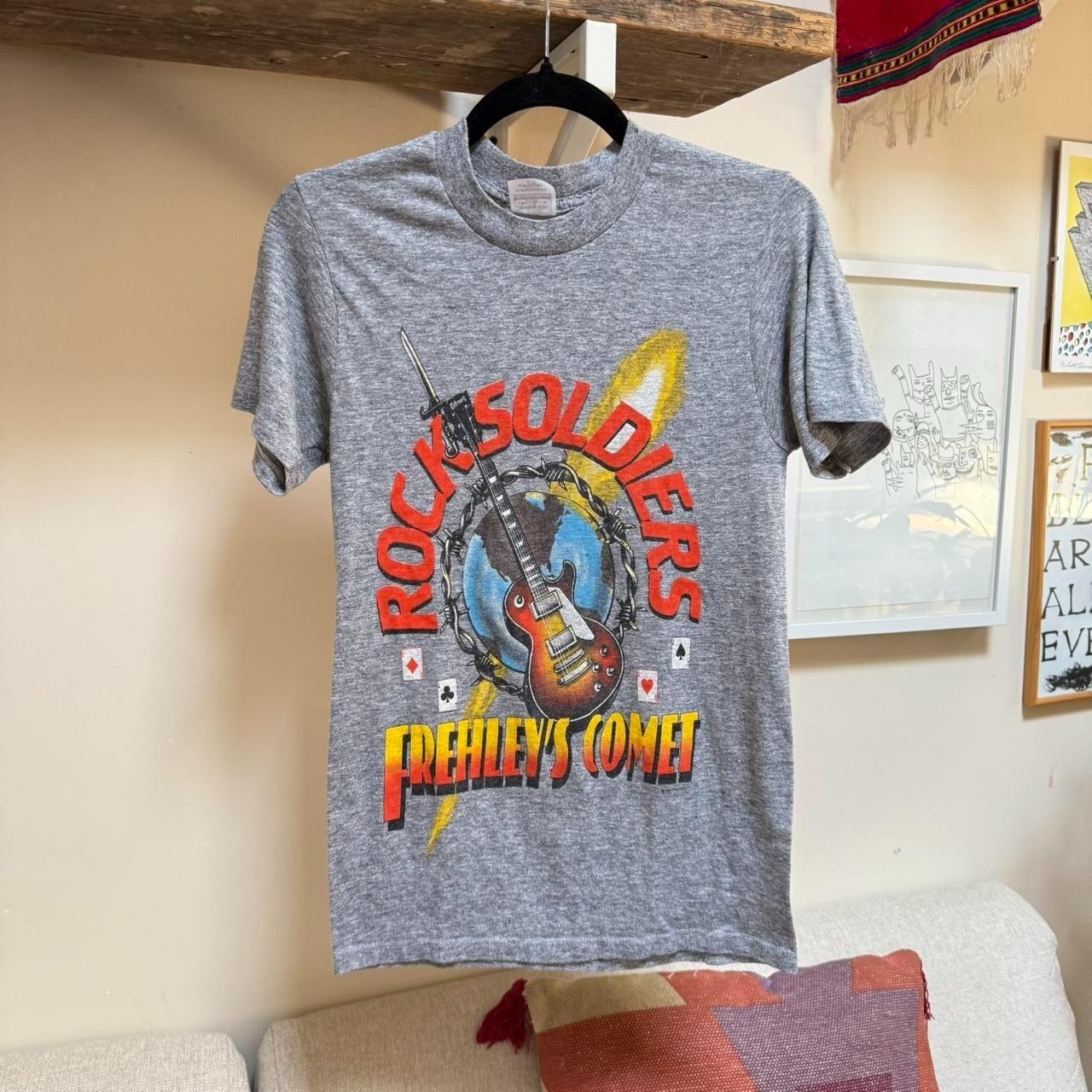 NEW! 80s ACE FREHLEY Frehley s Comet 1987 Rock Soldiers tour REPRINT t-shirt All XXXL