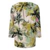 Women's Fashionable Casual Round Neck Three-Quarter Sleeve Printed T-Shirt Top