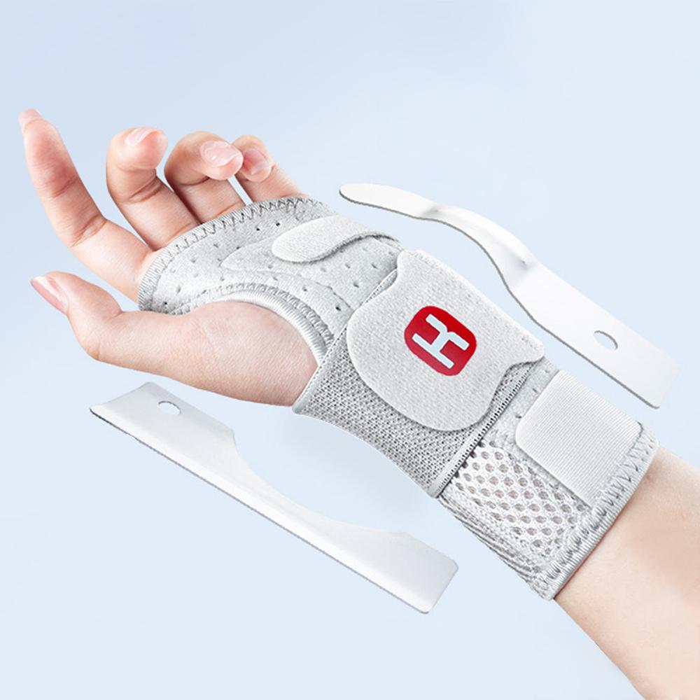 Comfortable and breathable double-support wrist compression brace, adjustable size to stabilize wrist joints, suitable for both
