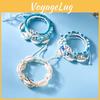 Strandurlaub Boho Armbänder mit metallbeschichtetem Seestern für Sommer-Outfits