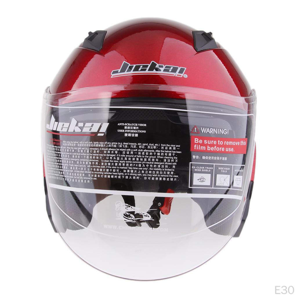 3/4 Open Helmet with Shield - Pick Size & Color