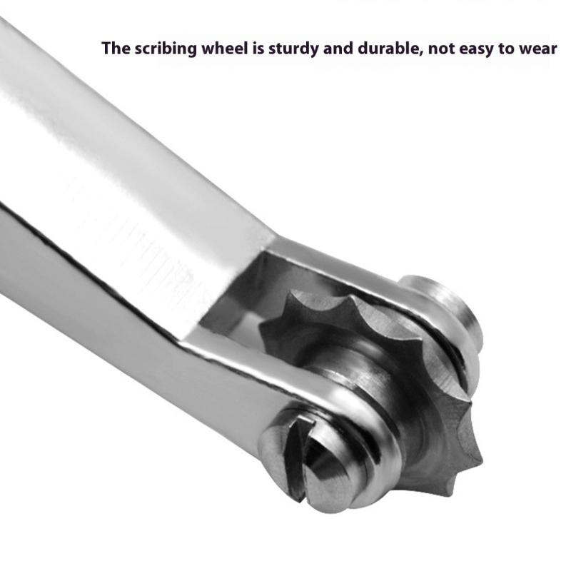 Leather Punch Marker With Ergonomic Handle Stitching Wheel Marker For Comfortable Use In Sewing And Crafting