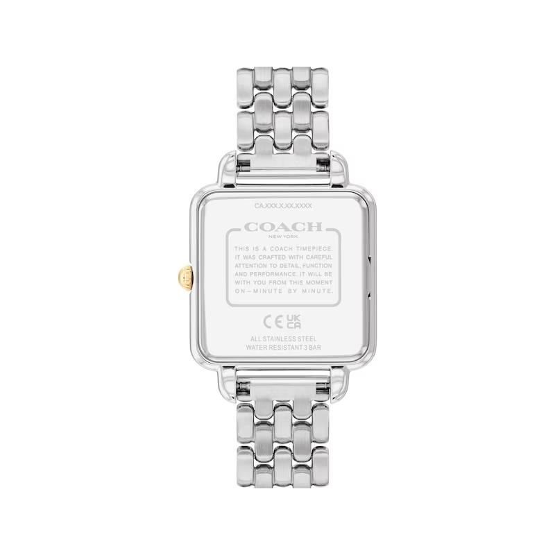 Coach Cass Women's 2H Quartz Watch - 28mm Square Stainless Steel Bracelet - Premium Fashion Timepiece - Gift for Her 14504496