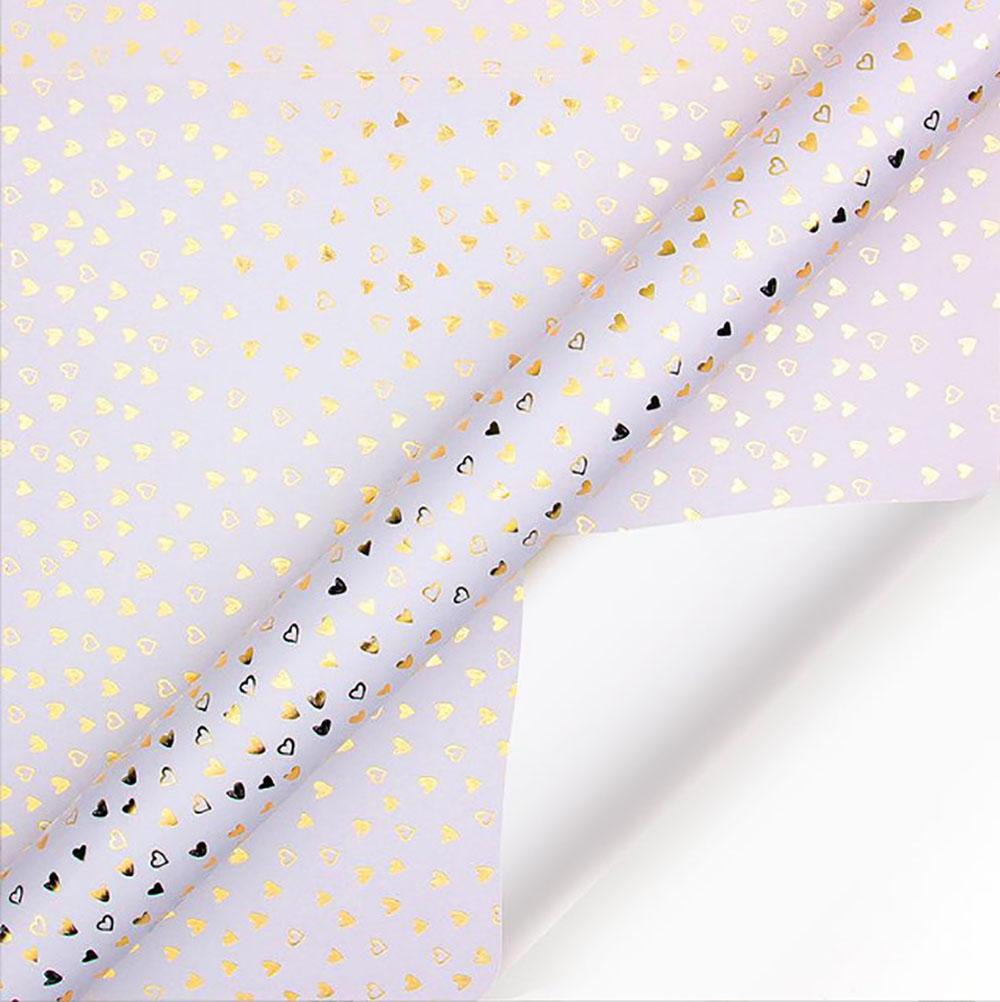 50x70cm Bronzing Gift Wrapping Paper Gold Polka Dots Birthday Valentine's Day Bouquet Gift Packaging Paper DIY Decoration Paper