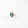 Natural Green Onyx Gemstone 925 Sterling Silver Jewelry Handcrafted Wedding Ring RR-9-12