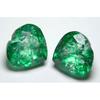 Colombian Emerald Pair Heart Cut 18.75 Ct Natural Green Loose Gemstone
