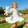 Girls Long Sleeve Cotton Princess Dress For Winter And Fall With Cartoon Animal Pattern